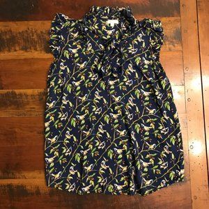 Anthropologie -Porridge Tie Neck Sleeveless Blouse